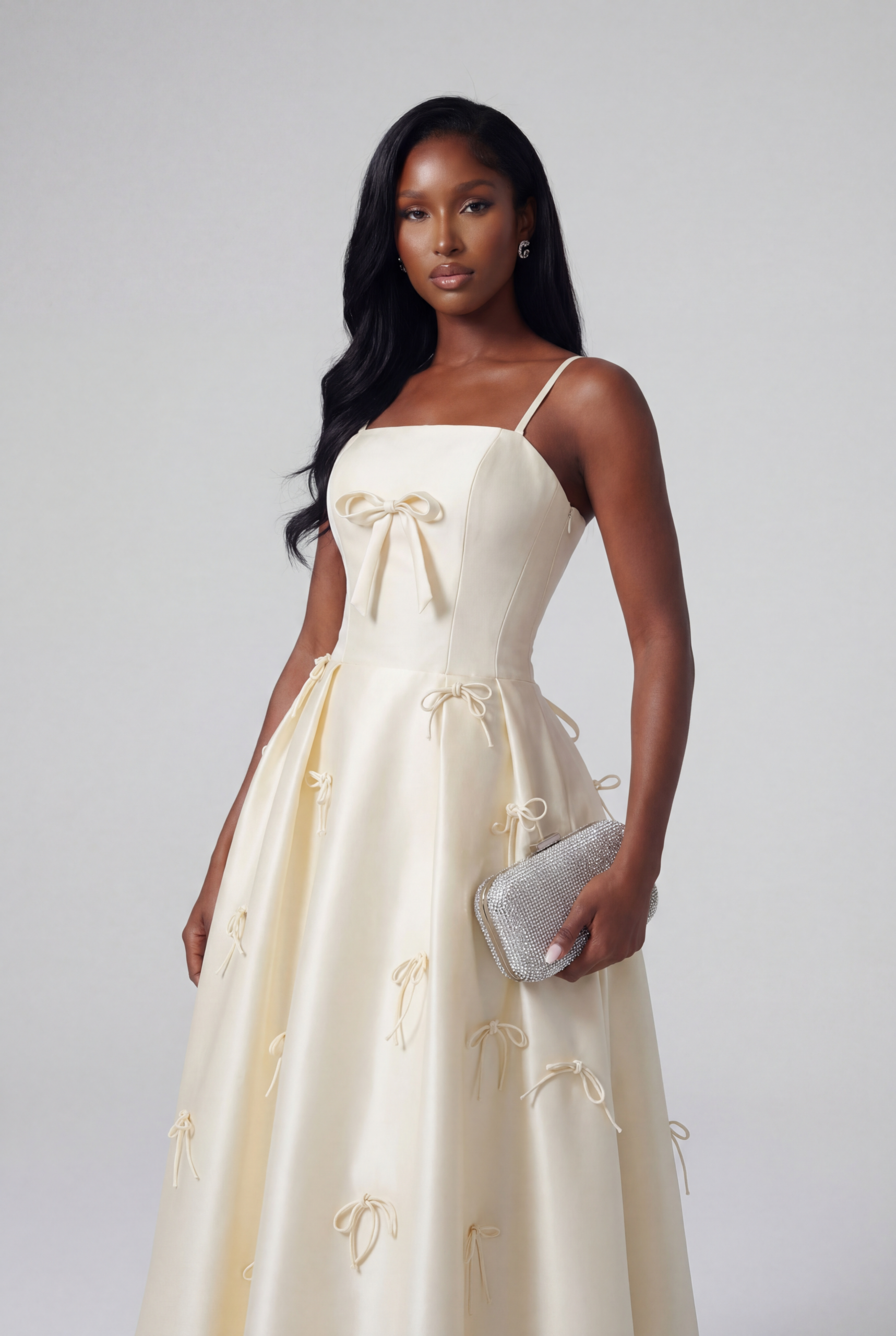 hf_20260217_003757_0a4089d7-e8c1-4ddd-b7d3-22acf6abaae3 GENEVIEVE BOW EMBELLISHED YELLOW MAXI GOWN - Image 1